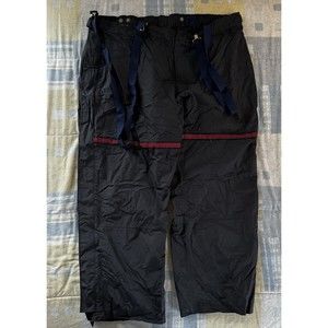 Delta Cintas Black Mainteniance Ramp Agent Adjustable Suspenders Work Pants 3XL